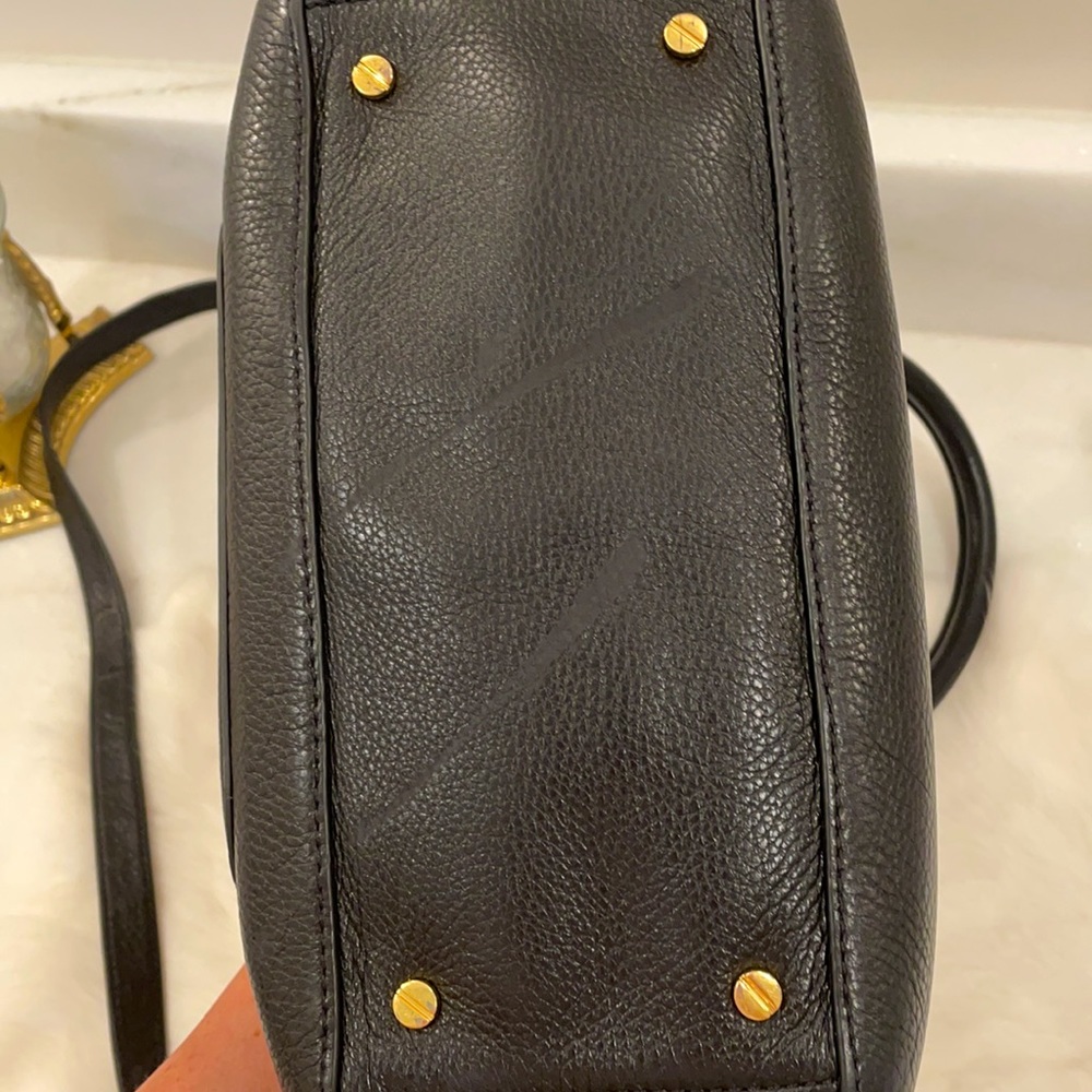 Tory Burch Black & Gold Mini Amanda Satchel - Picture 4 of 7